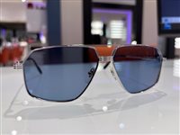 Occhiali da sole Cartier Uomo CT0270S003-SILVER-SILVER-BLUE61